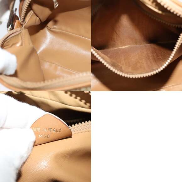 CELINE Macadam Canvas Shoulder Bag Pvc Beige Gold - Picture 12 of 12